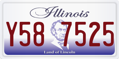 IL license plate Y587525