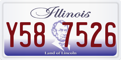 IL license plate Y587526