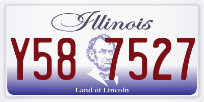 IL license plate Y587527