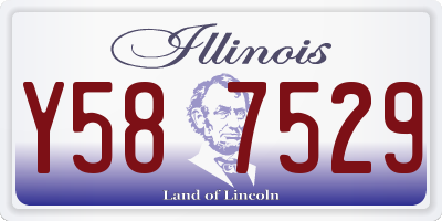 IL license plate Y587529