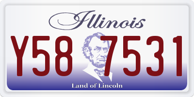 IL license plate Y587531
