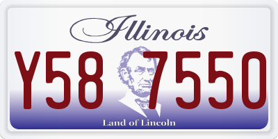 IL license plate Y587550
