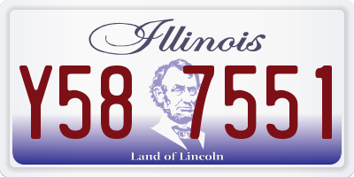 IL license plate Y587551