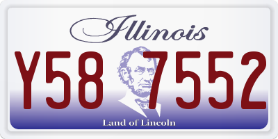 IL license plate Y587552