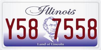IL license plate Y587558