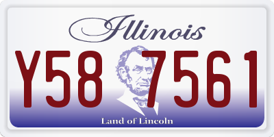 IL license plate Y587561