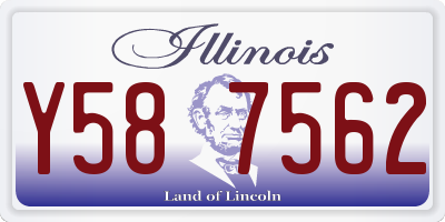 IL license plate Y587562