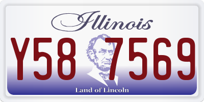 IL license plate Y587569