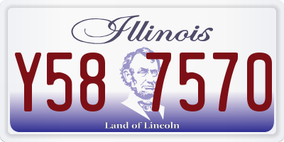 IL license plate Y587570