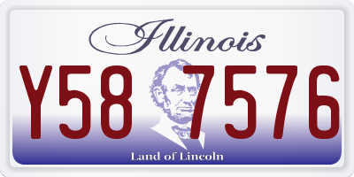 IL license plate Y587576