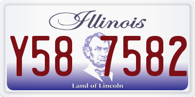 IL license plate Y587582