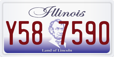 IL license plate Y587590