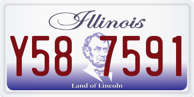 IL license plate Y587591