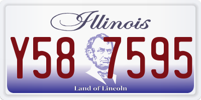 IL license plate Y587595