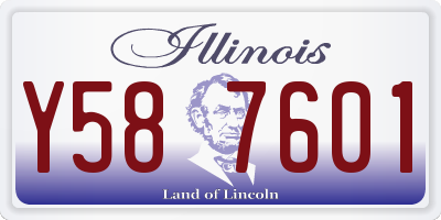 IL license plate Y587601