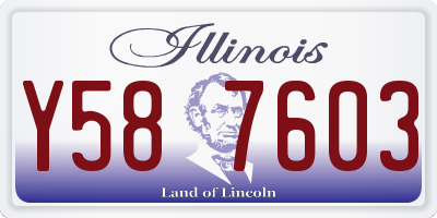 IL license plate Y587603