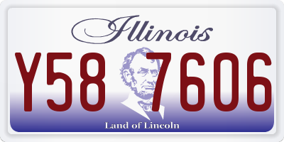 IL license plate Y587606