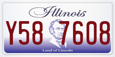 IL license plate Y587608