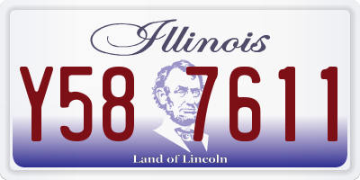 IL license plate Y587611