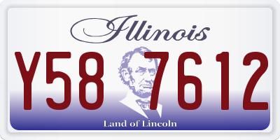 IL license plate Y587612