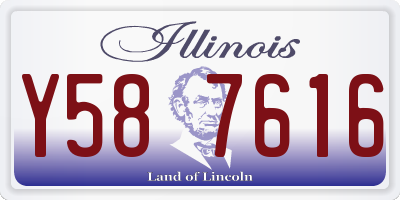 IL license plate Y587616