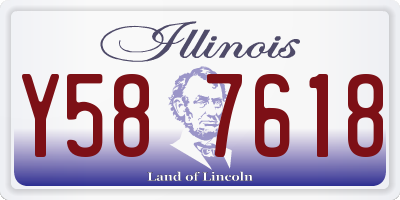 IL license plate Y587618