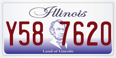 IL license plate Y587620