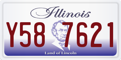IL license plate Y587621