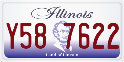 IL license plate Y587622