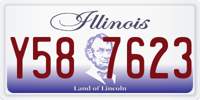 IL license plate Y587623