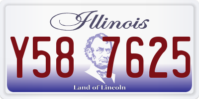 IL license plate Y587625