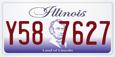 IL license plate Y587627