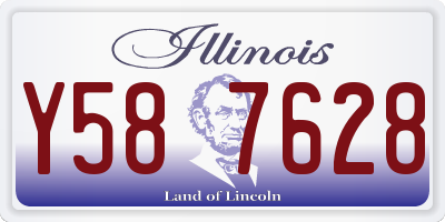 IL license plate Y587628