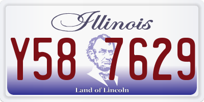 IL license plate Y587629