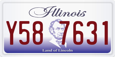 IL license plate Y587631