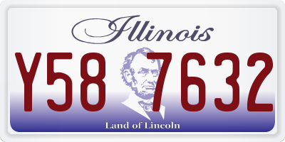 IL license plate Y587632