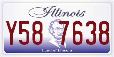 IL license plate Y587638