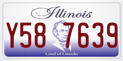 IL license plate Y587639