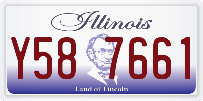 IL license plate Y587661