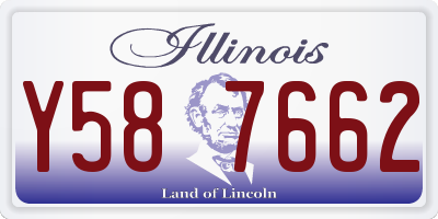 IL license plate Y587662