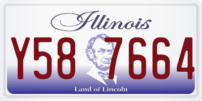 IL license plate Y587664