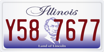 IL license plate Y587677