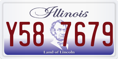 IL license plate Y587679