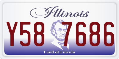 IL license plate Y587686
