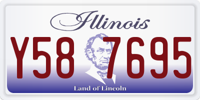 IL license plate Y587695