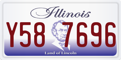 IL license plate Y587696