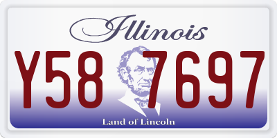 IL license plate Y587697