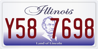 IL license plate Y587698