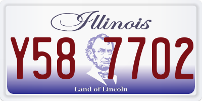 IL license plate Y587702