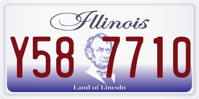 IL license plate Y587710